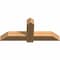 Ekena Millwork Eugene Smooth Timber Gable Bracket, Western Red Cedar, 48"W x 20"H x 5 1/2"D x 5 1/2"F, 10/12 Pitch GBW048X20X0606EUG00SWR - alternate 5